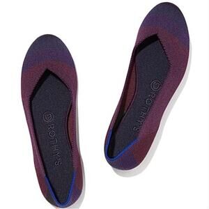 Rothy’s The Flat in Blackberry Captoe Women’s Size‎ 10